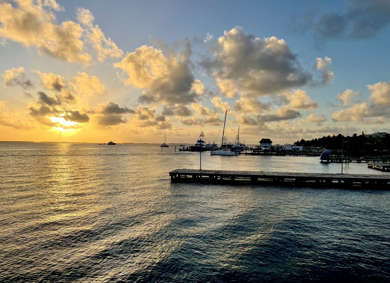 sunset in isla mujeres