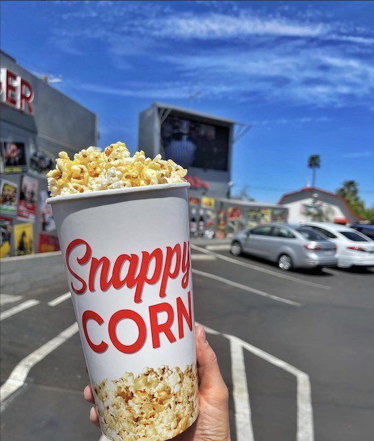 snappy burger drive in movie theater