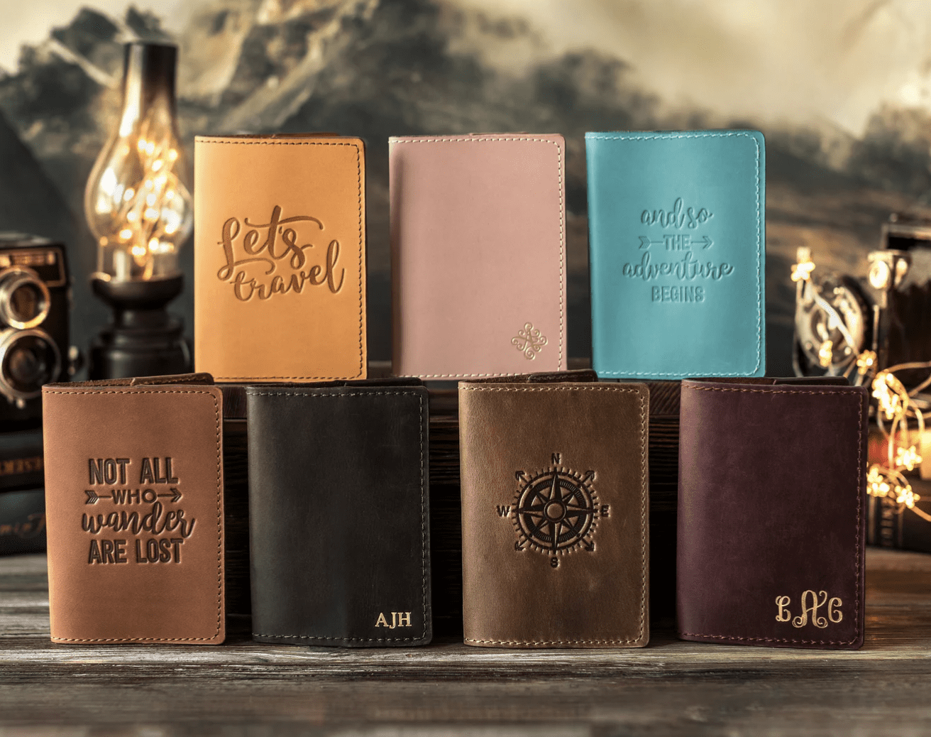 personalized passport holder travel gift