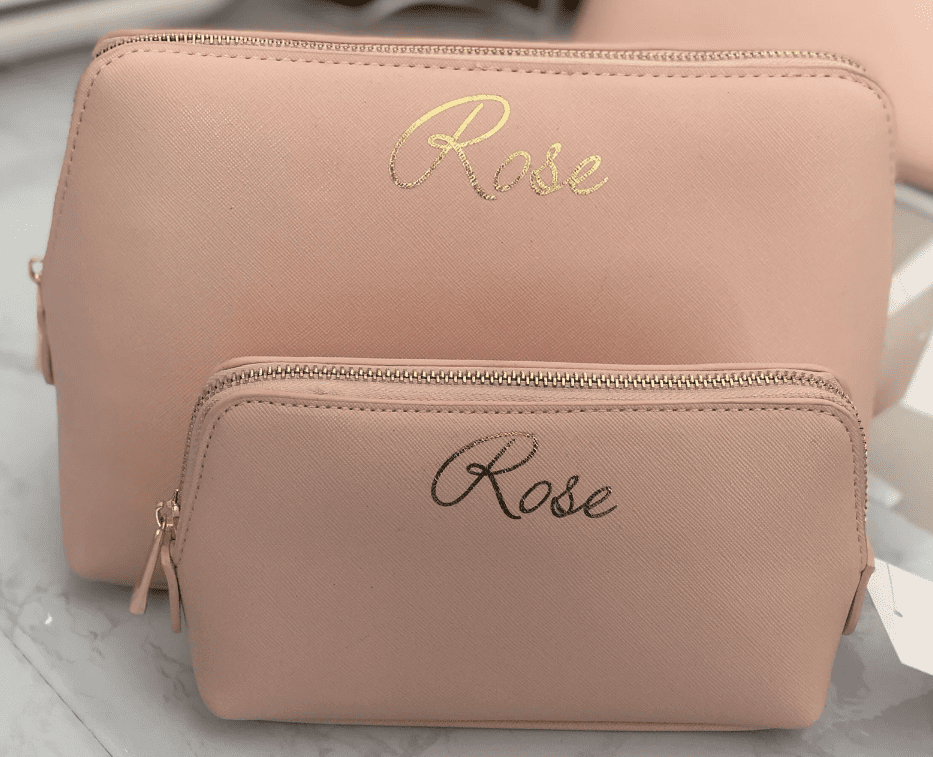 Personalized makeup bag travel gift
