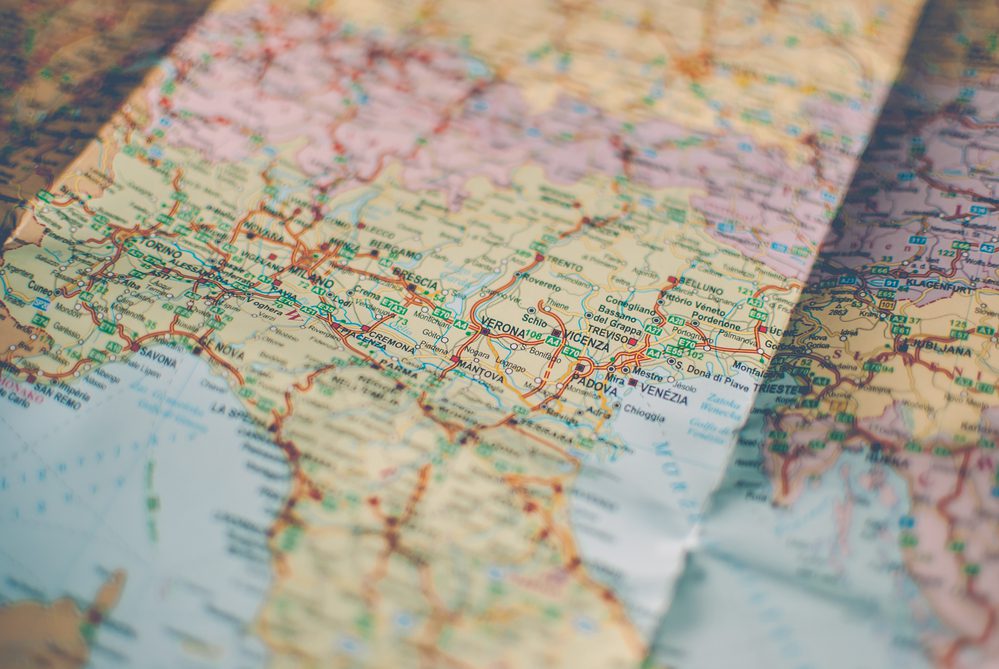 Crumpled Map traveler giftgift