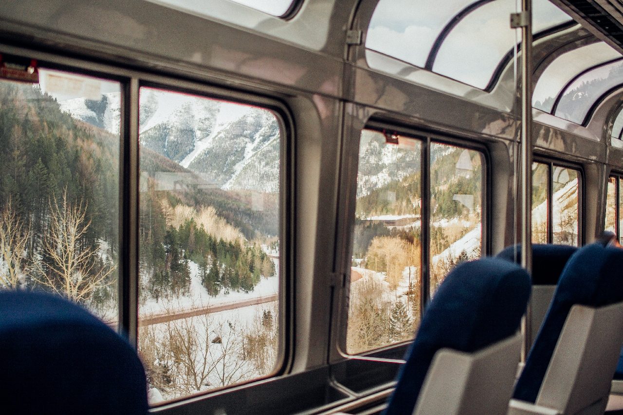 train trip in winter trip idea